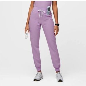 High Waisted Zamora Jogger Scrub Pants Lavender Dew (PO 2487)